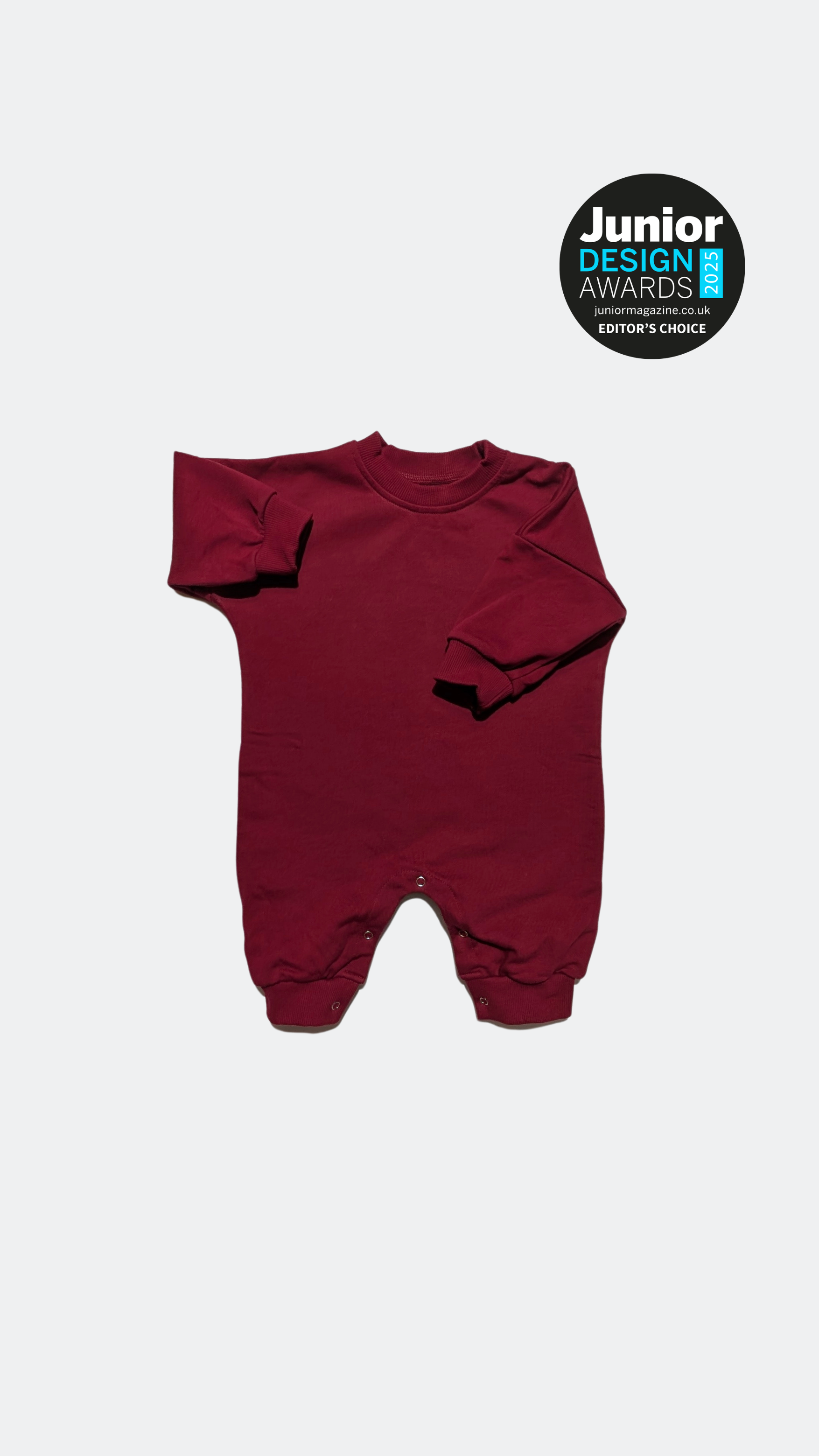 Winter Berry – Oversized Striped Cozy Bodysuit