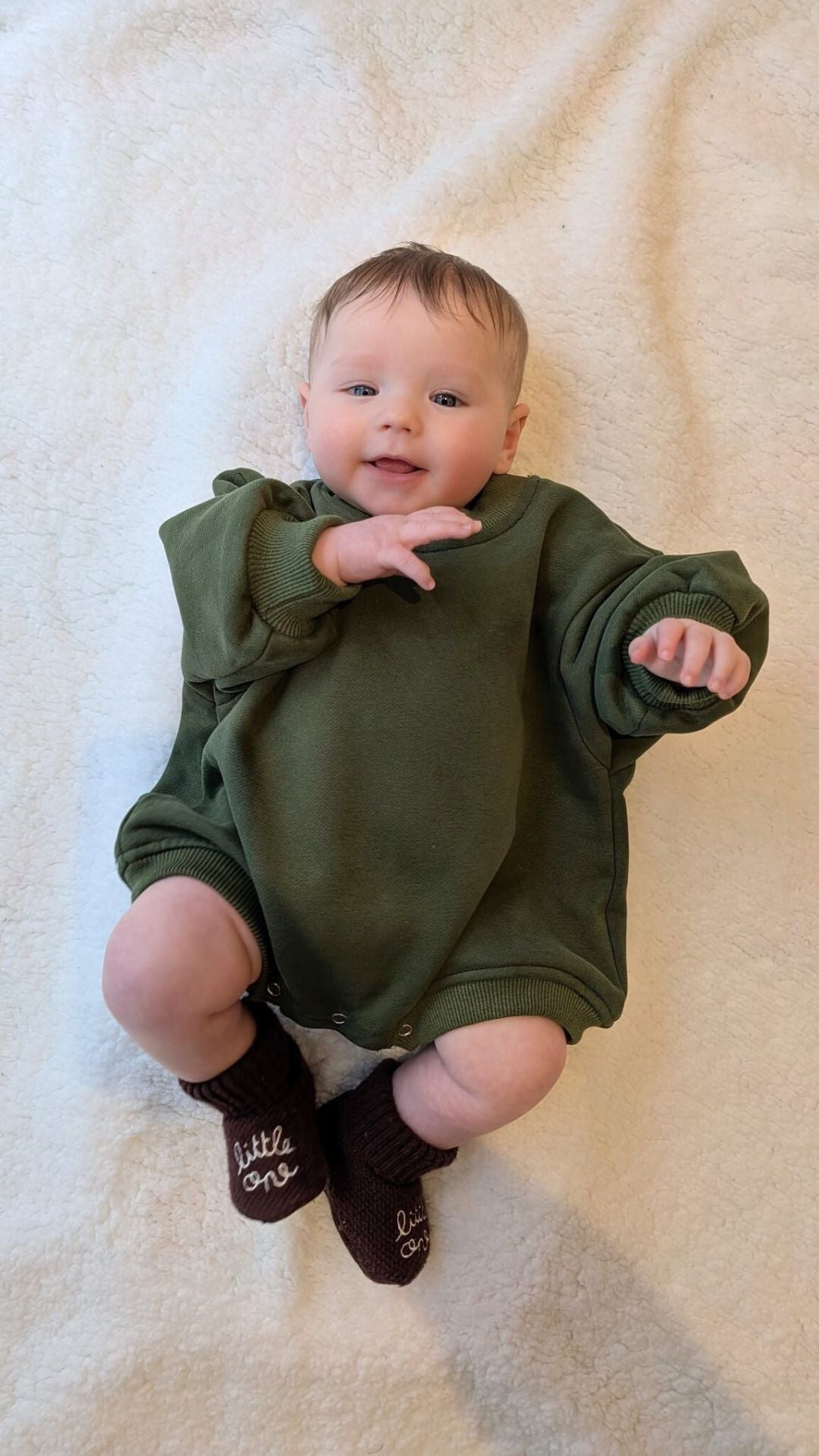 Deep Green Terry Romper